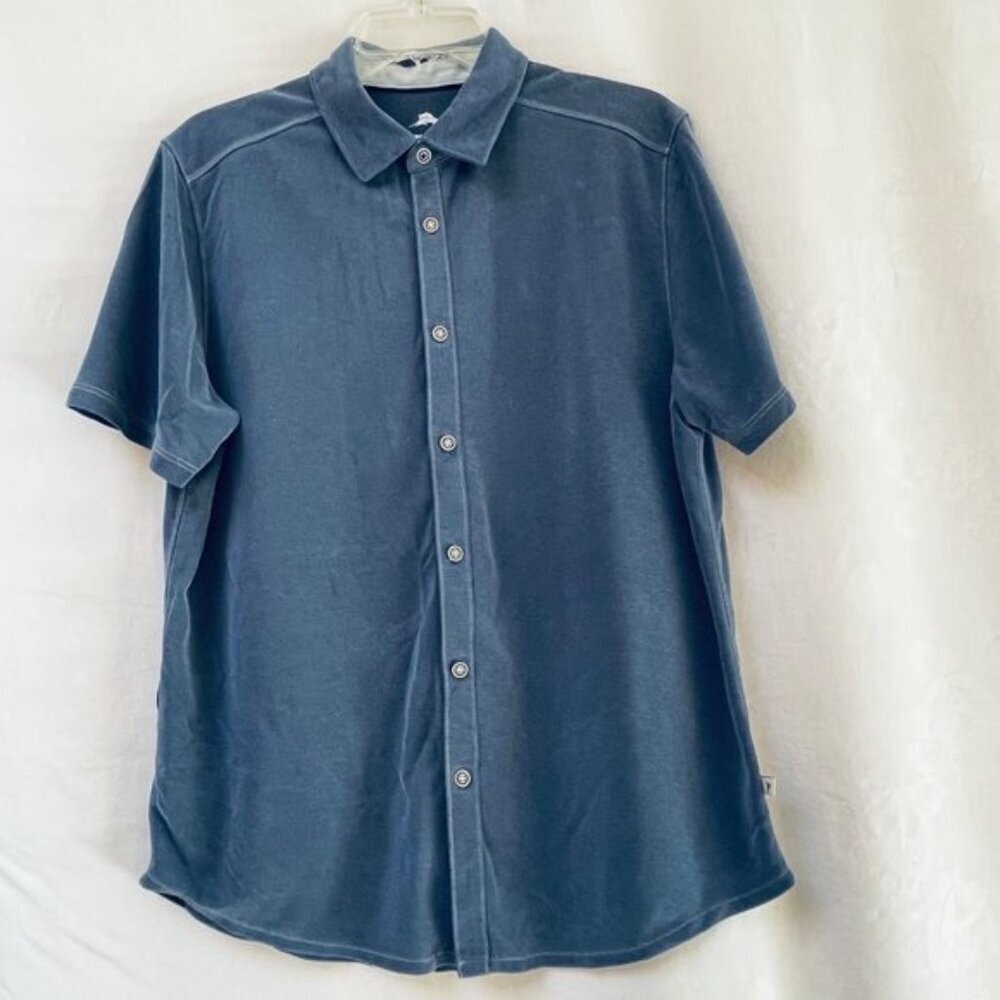 Tommy Bahama Shirt Mens Medium Collared Button Front Summer Casual Travel Beach
